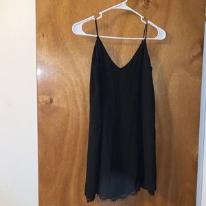 Black lulus slip style dress